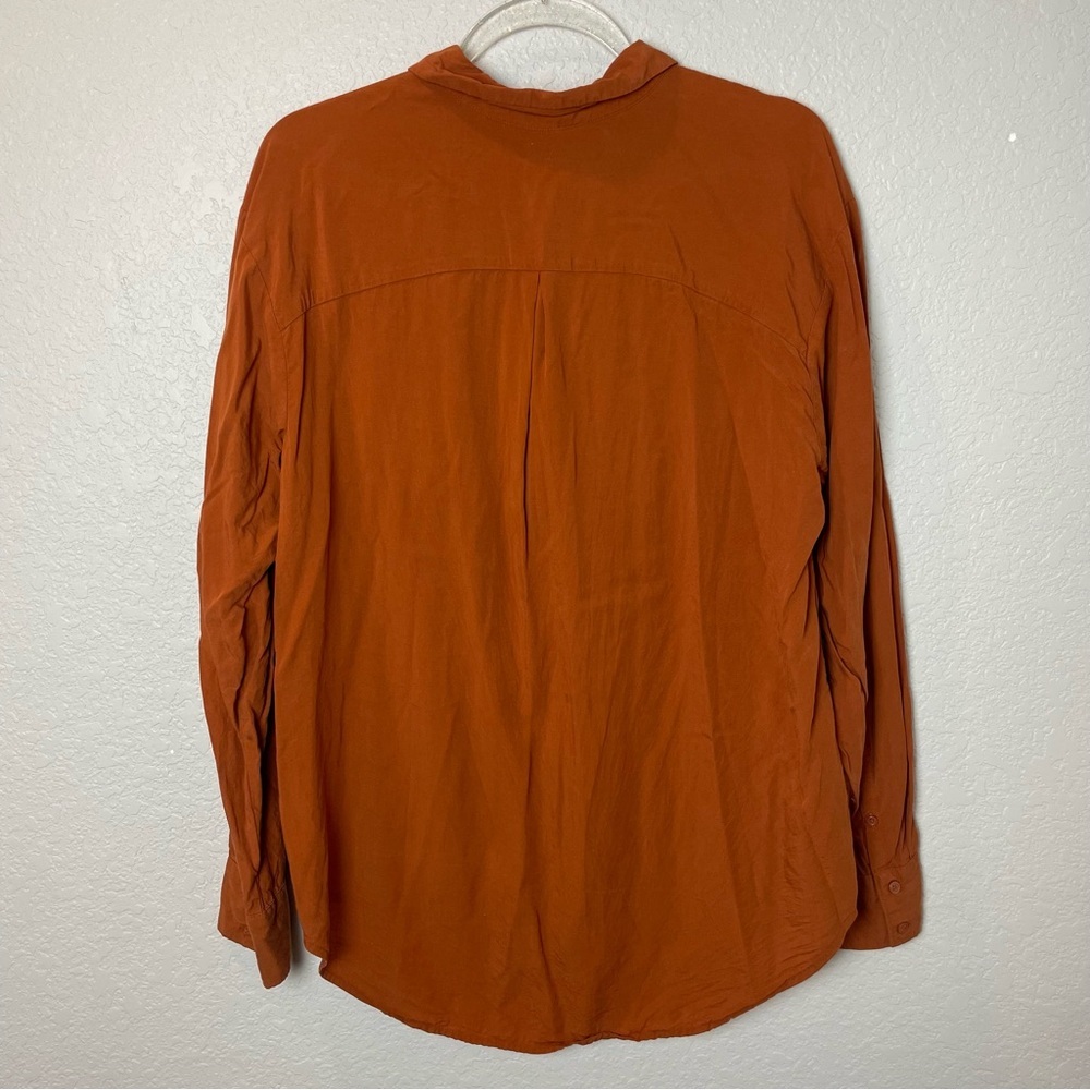A New Day Women’s Terracotta Rust Button-Down Shirt Size XL - Picture 7 of 7